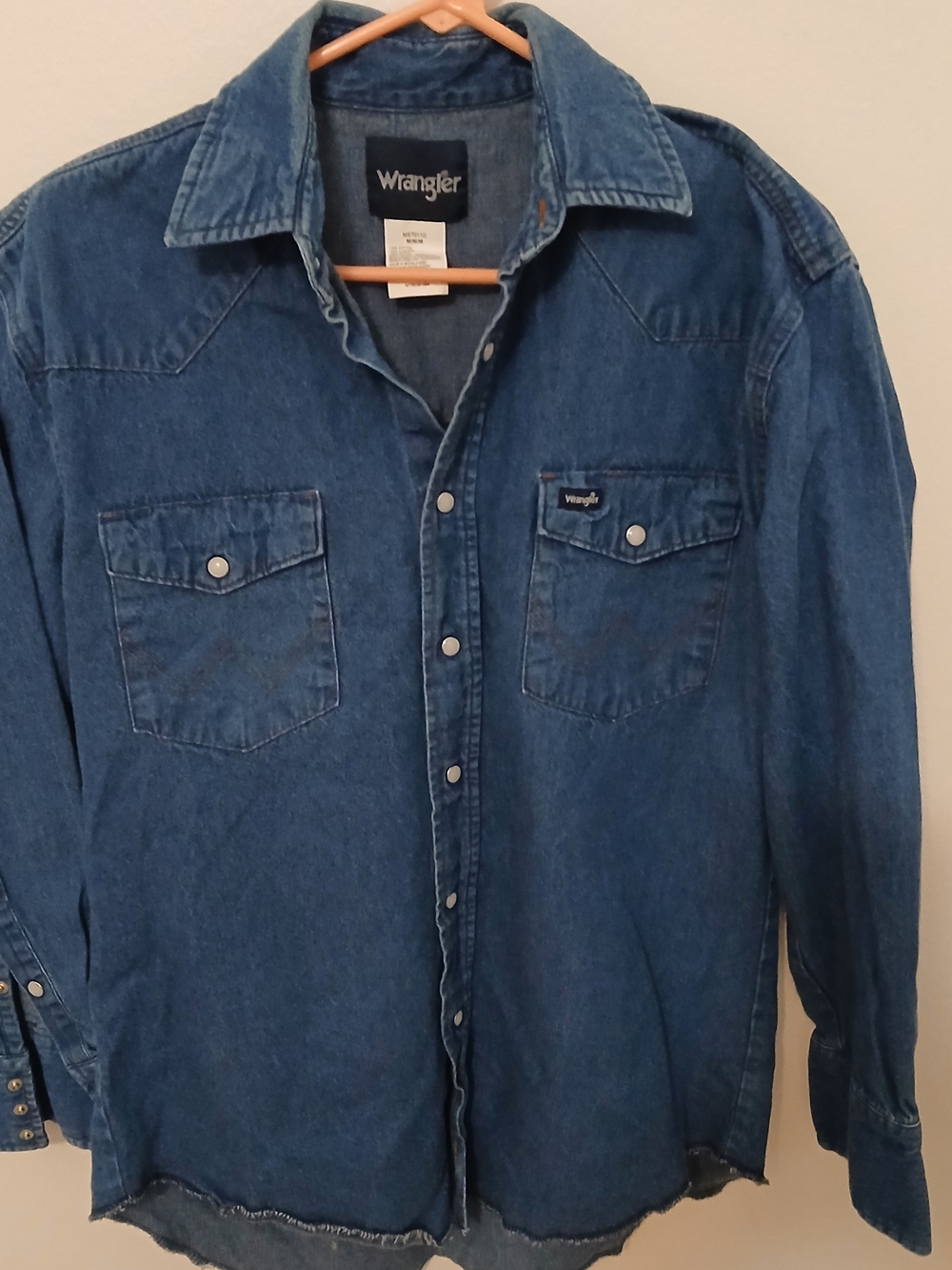 Wrangler Denim Western Shirt - Deep Blue